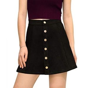 Button up mini skirt